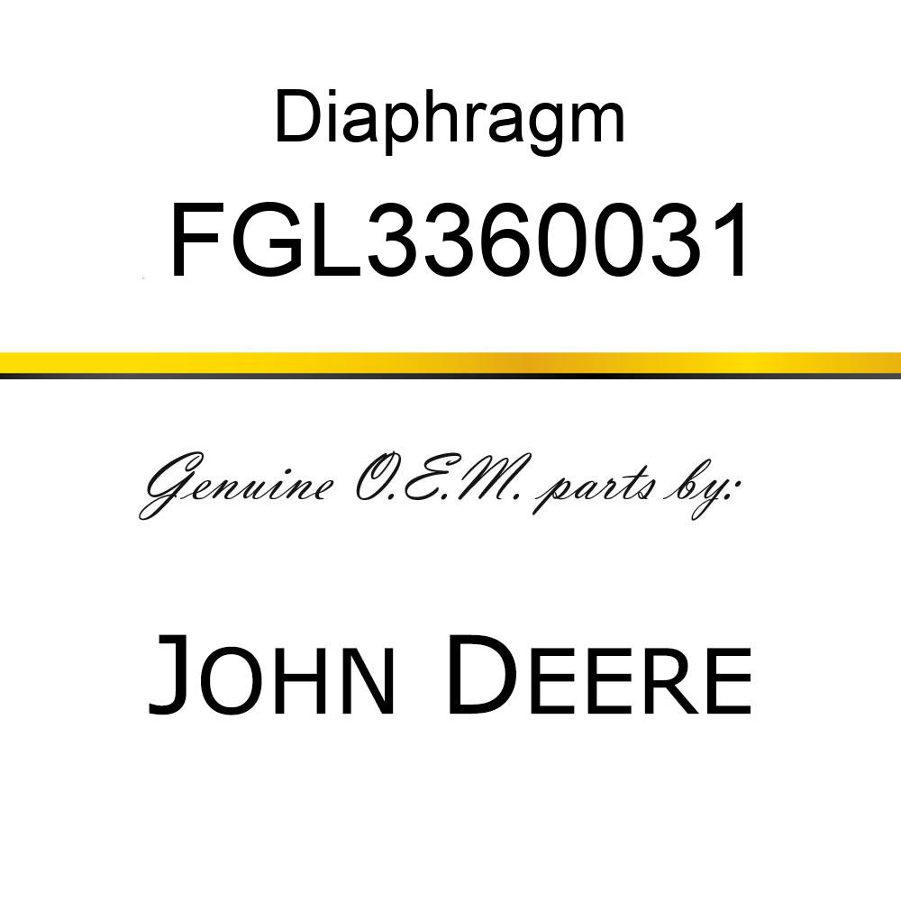 Diaphragm - DIAPHRAGM FGL3360031