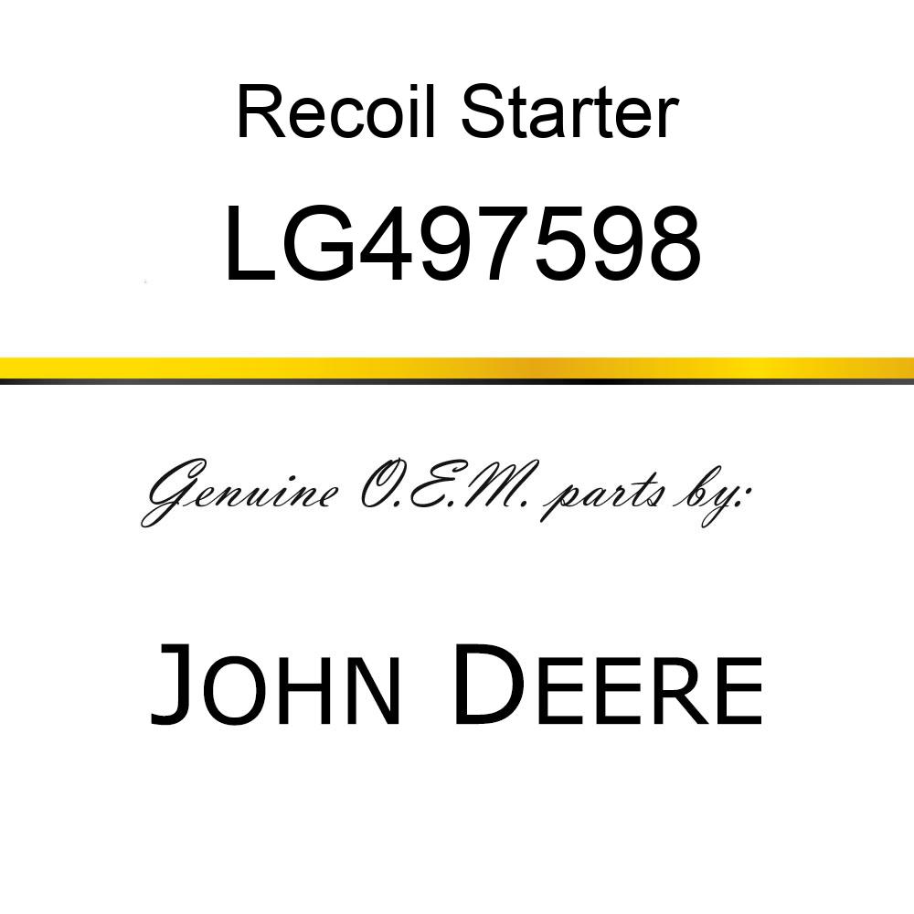 Recoil Starter - STARTER, REWIND ASSY LG497598