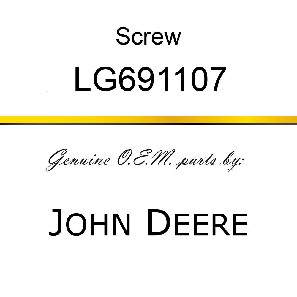 Screw - SCREW, ARMATURE & GOV. BLADE MTG. LG691107