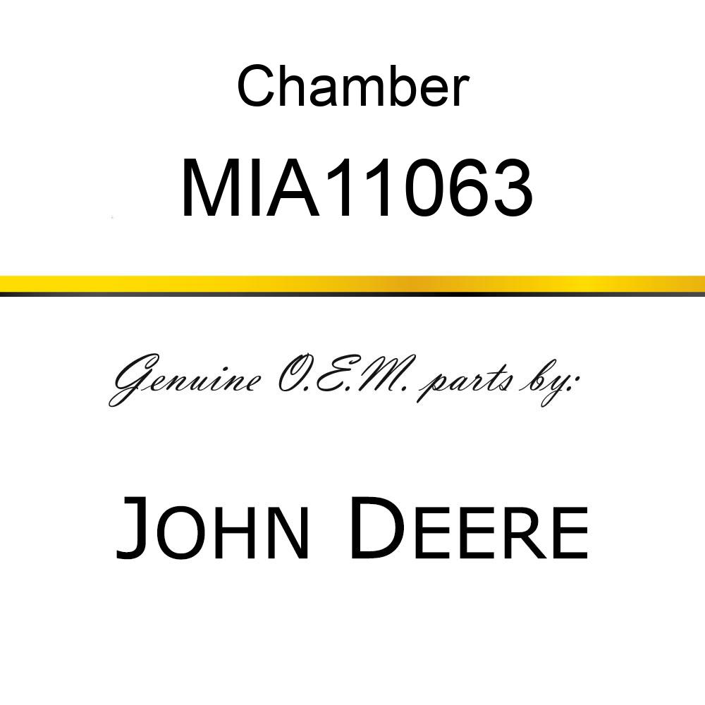 Chamber - CHAMBER, ASSY, FLOAT MIA11063