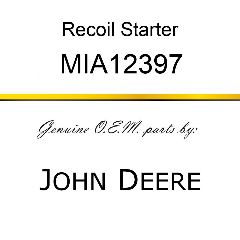 Recoil Starter - STARTER ASSY, RECIOL NH1 (BLACK) MIA12397