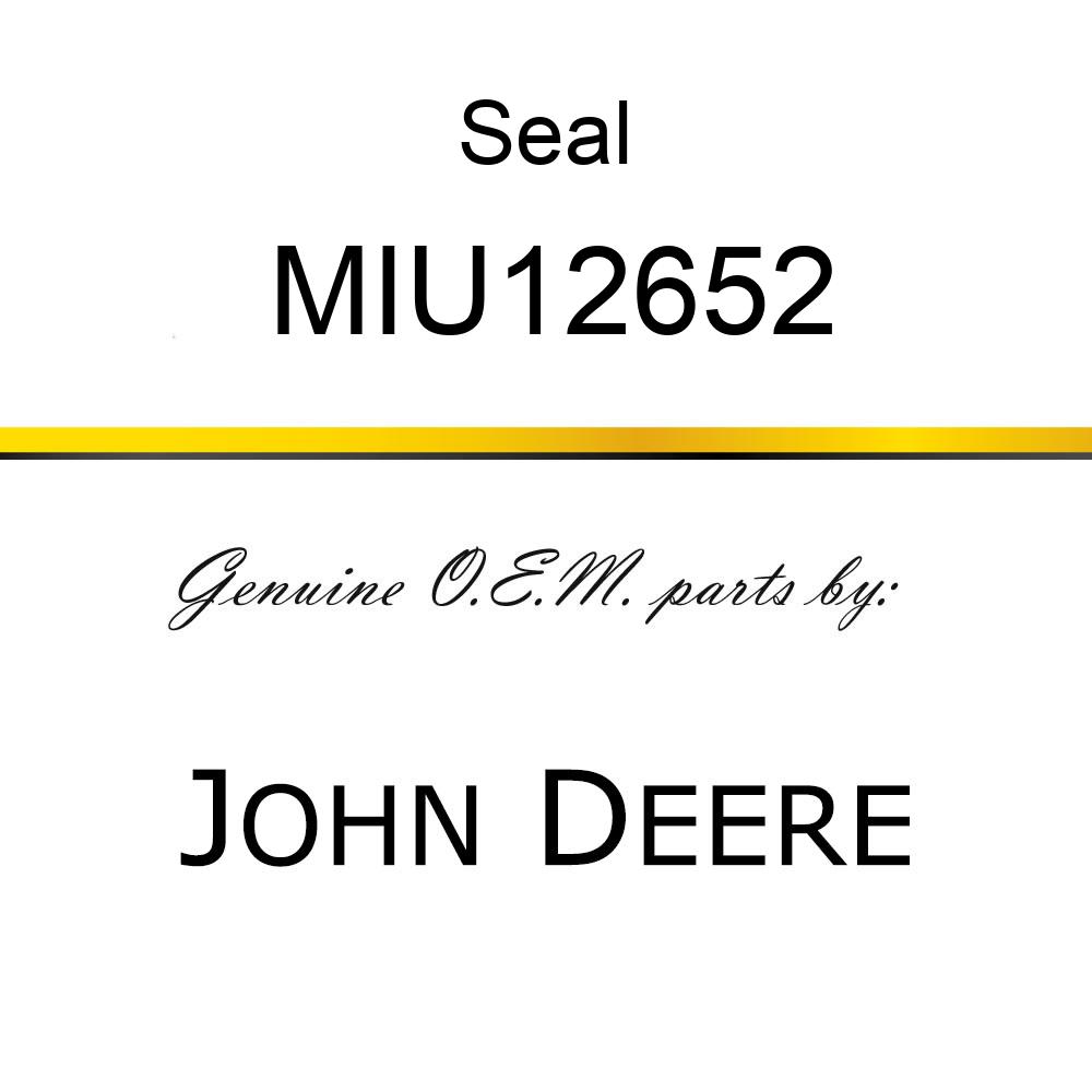 Seal - SEAL, FRONT OIL, CRANKSHAFT MIU12652