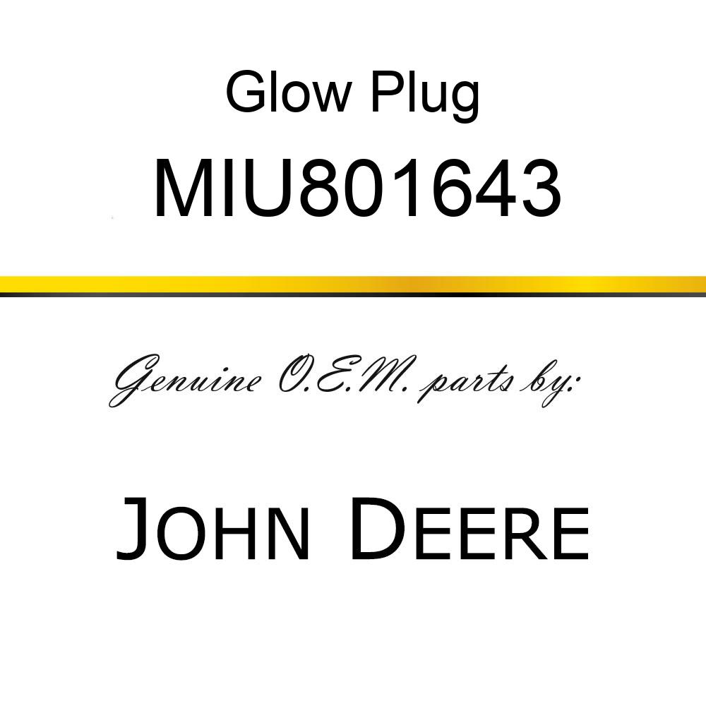 Glow Plug - PLUG, GLOW MIU801643