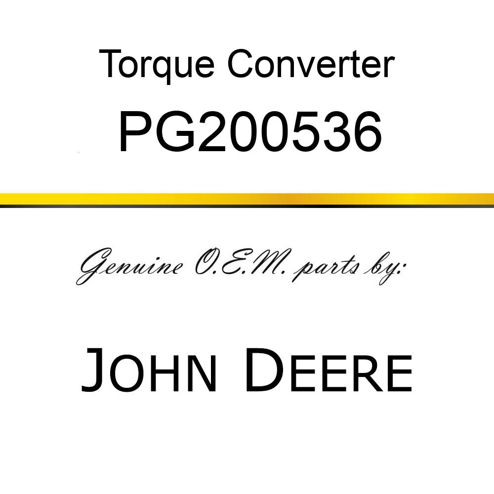 Torque Converter - TORQUE CONVERTER PG200536