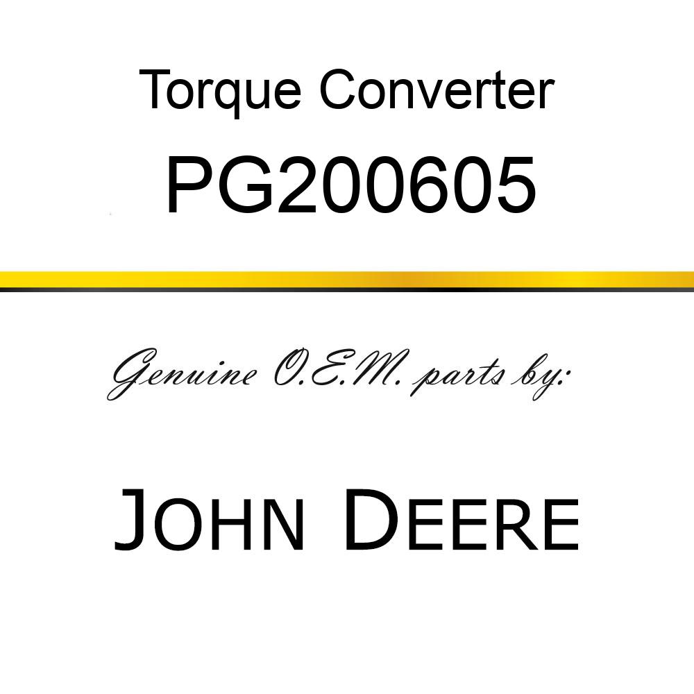 Torque Converter - TORQUE CONVERTER PG200605