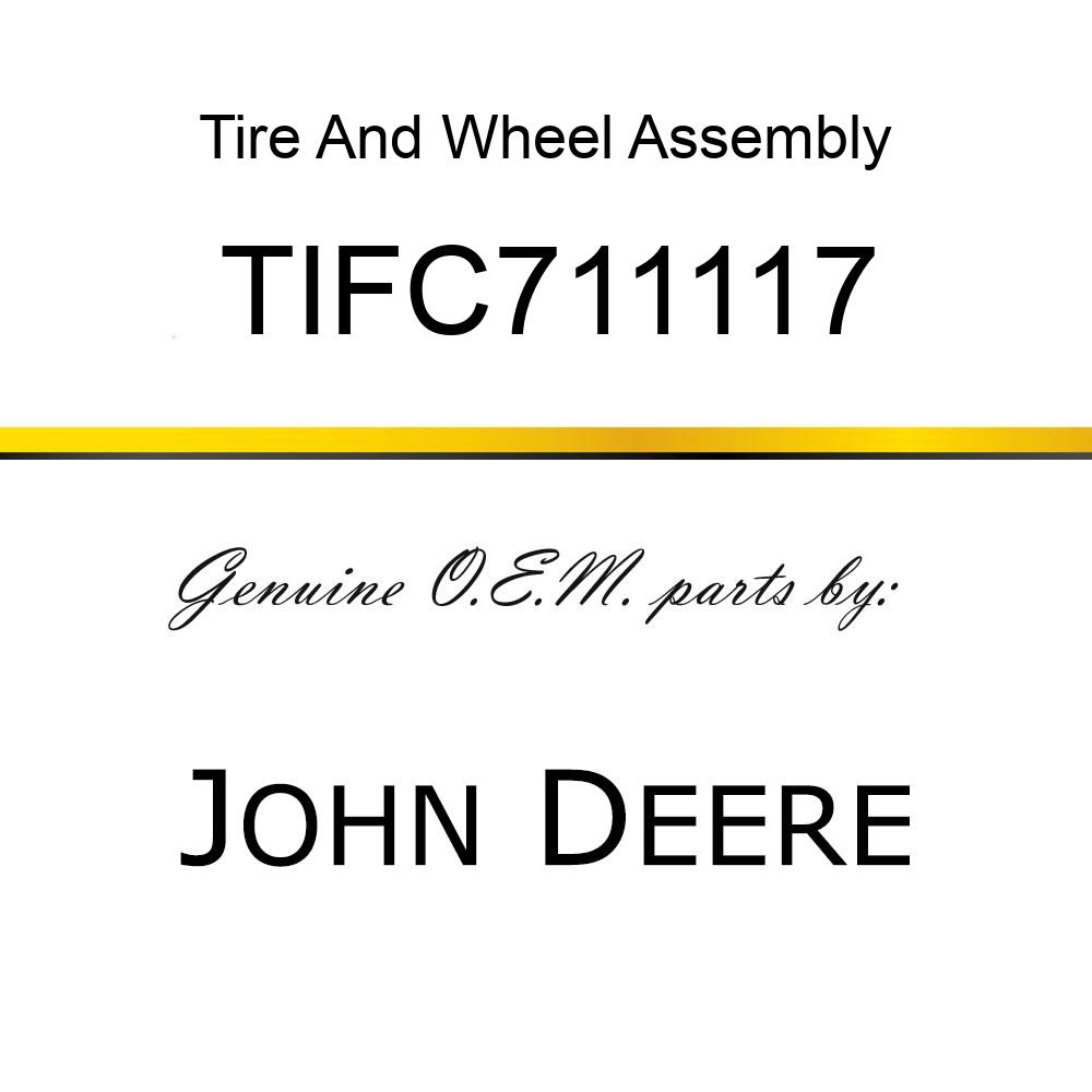 Tire And Wheel Assembly - SEGMENTED TAILWHEEL TIFC711117