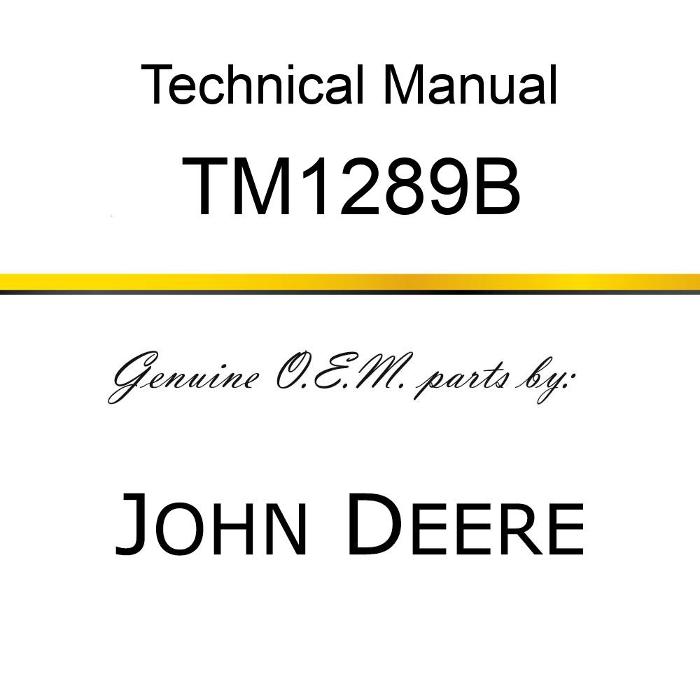 Technical Manual - TECH MAN,CAM LOBE MOTORS TM1289B