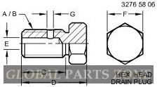 Drain Plug - PLUG-(MASTER CYLINDER END CAP) H167988