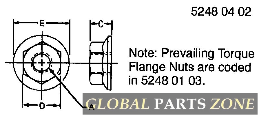 Nut - NUT, HEX FLANGE 14H1090