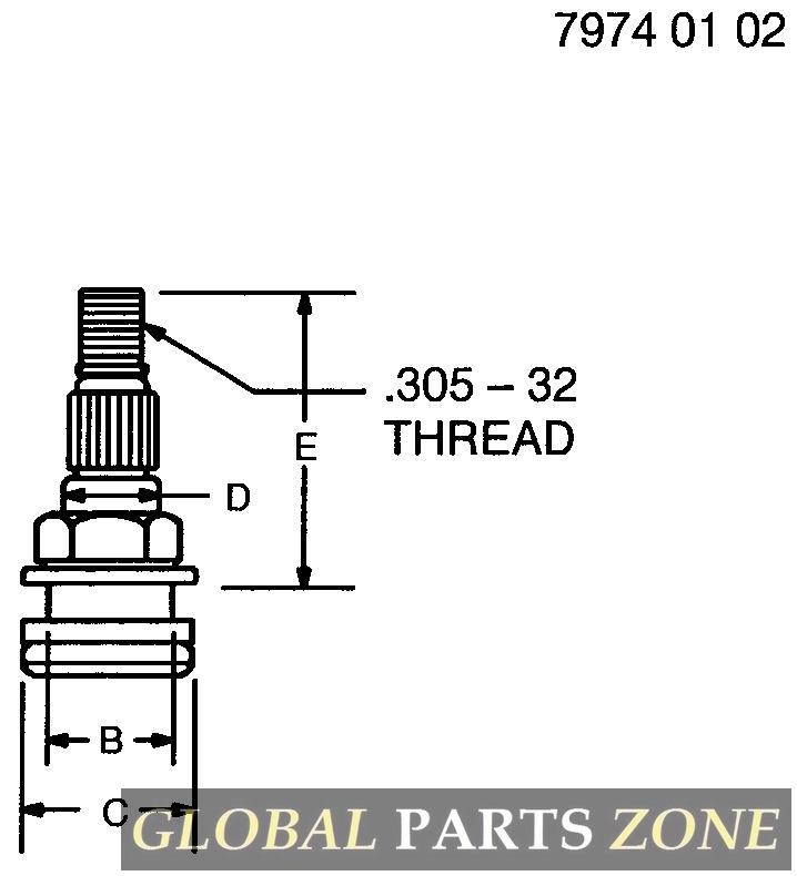 AT25226 Tire Valve Stem STEM, TIRE VALVE JOHN DEERE OEM part Engine