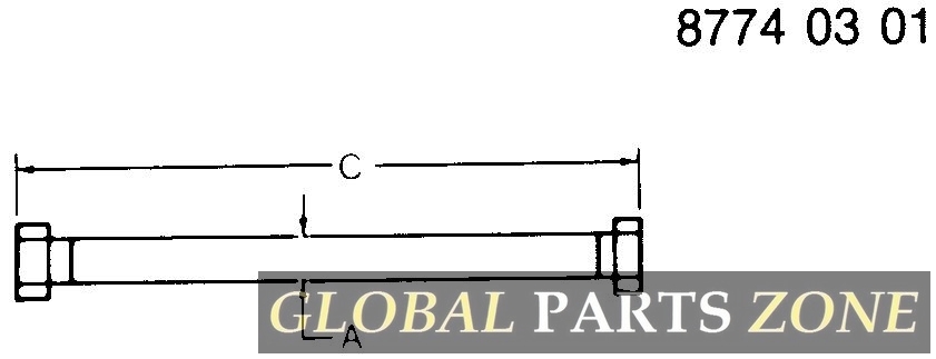 Oil Line - LINE ASSY, BALER LOCK CYL AN374255