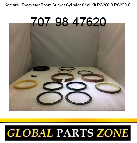 Komatsu Excavator Boom Bucket Cylinder Seal Kit PC200-3 PC220-6 + 707-98-47620