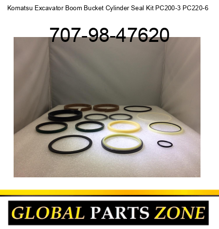 Komatsu Excavator Boom Bucket Cylinder Seal Kit PC200-3 PC220-6 + 707-98-47620