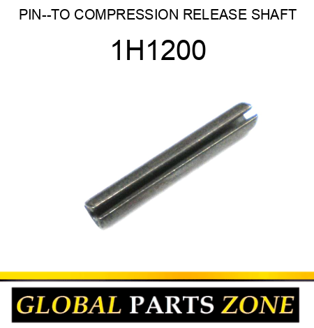 PIN--TO COMPRESSION RELEASE SHAFT 1H1200