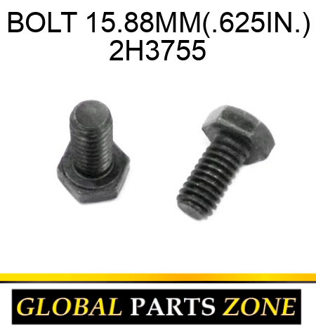 BOLT 15.88MM(.625IN.) 2H3755