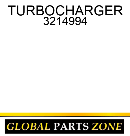 TURBOCHARGER 3214994