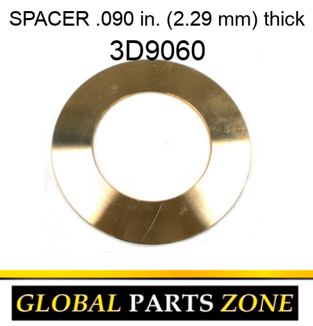 SPACER .090 in. (2.29 mm) thick 3D9060