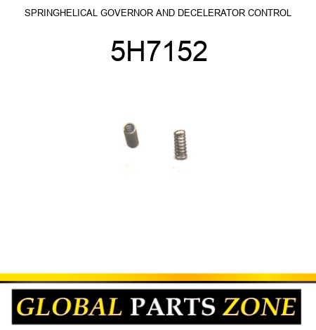 SPRING,HELICAL GOVERNOR AND DECELERATOR CONTROL 5H7152