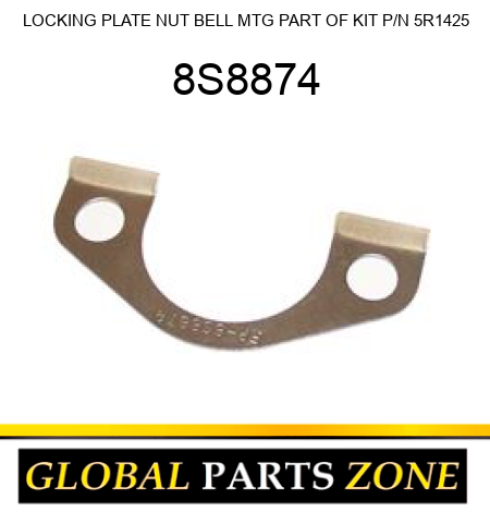 LOCKING PLATE NUT BELL MTG PART OF KIT P/N 5R1425 8S8874
