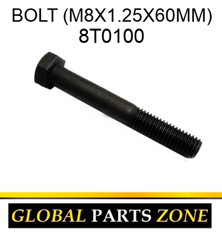 BOLT (M8X1.25X60MM) 8T0100