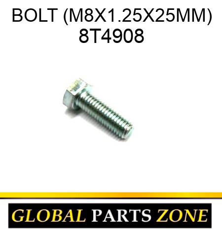 BOLT (M8X1.25X25MM) 8T4908