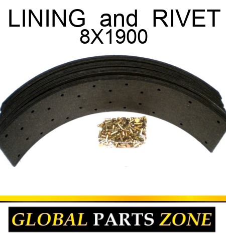 LINING & RIVET 8X1900