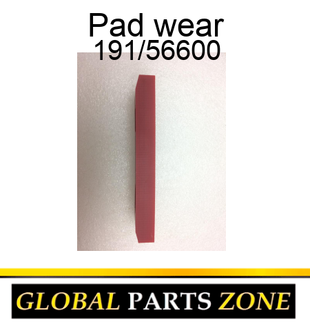Pad, wear 191/56600