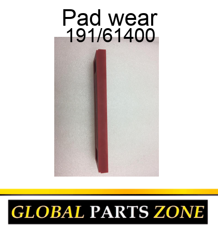 Pad, wear 191/61400
