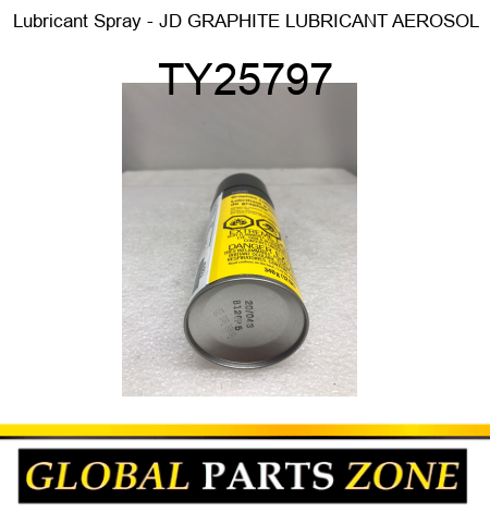 Lubricant Spray - JD GRAPHITE LUBRICANT, AEROSOL TY25797