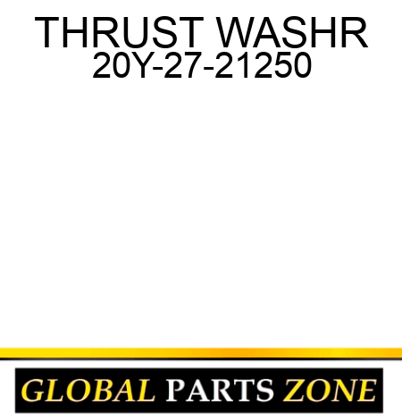 THRUST WASHR 20Y-27-21250