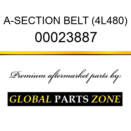 A-SECTION BELT (4L480) 00023887