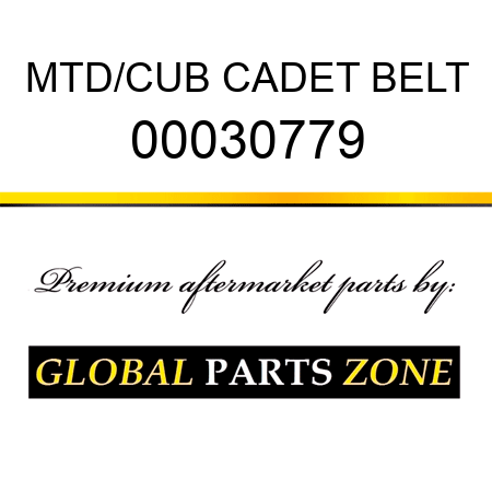 MTD/CUB CADET BELT 00030779