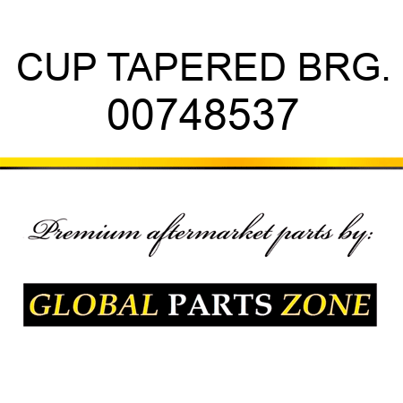 CUP TAPERED BRG. 00748537