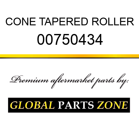 CONE TAPERED ROLLER 00750434