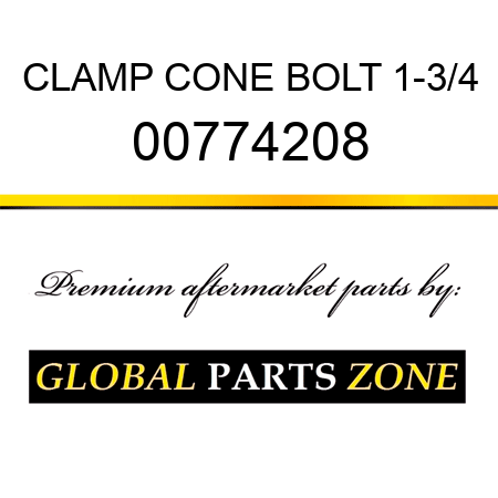 CLAMP CONE BOLT 1-3/4 00774208