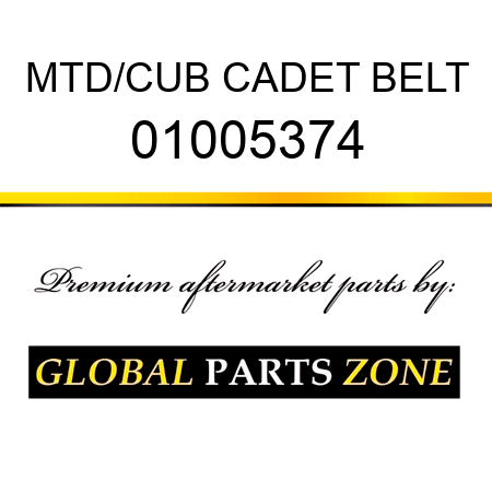 MTD/CUB CADET BELT 01005374