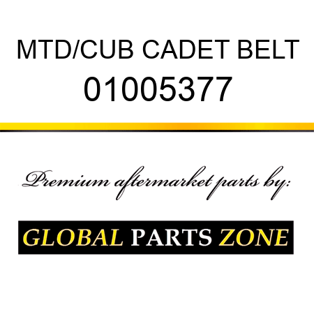 MTD/CUB CADET BELT 01005377