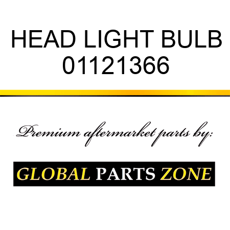 HEAD LIGHT BULB 01121366