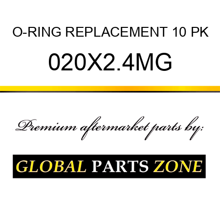 O-RING REPLACEMENT 10 PK 020X2.4MG