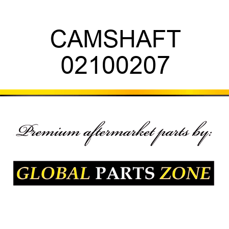 CAMSHAFT 02100207
