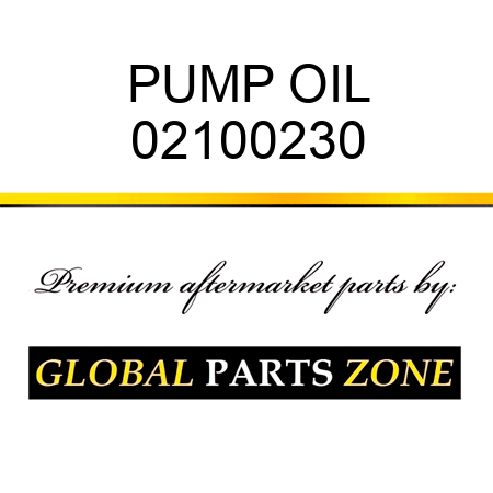 PUMP OIL 02100230