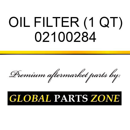 OIL FILTER (1 QT) 02100284