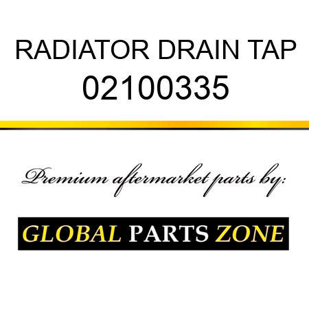 RADIATOR DRAIN TAP 02100335