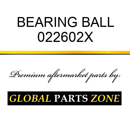 BEARING BALL 022602X