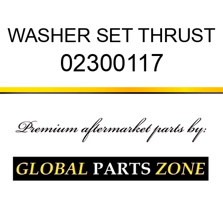 WASHER SET THRUST 02300117