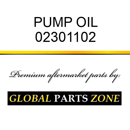 PUMP OIL 02301102