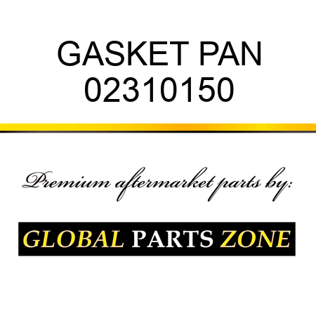 GASKET PAN 02310150