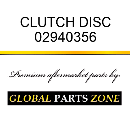 CLUTCH DISC 02940356