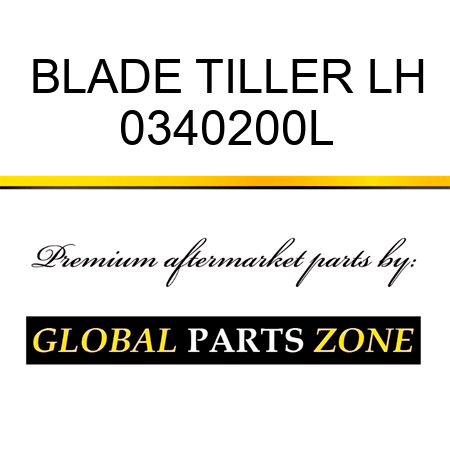 BLADE TILLER LH 0340200L