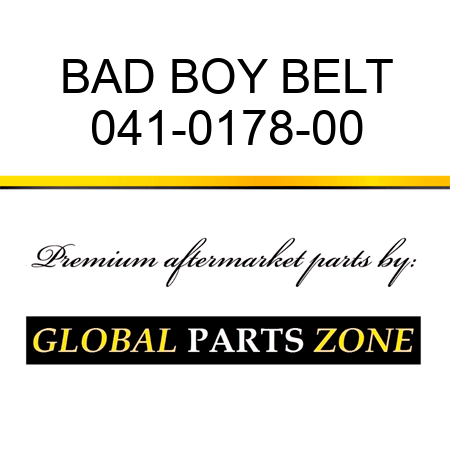 BAD BOY BELT 041-0178-00